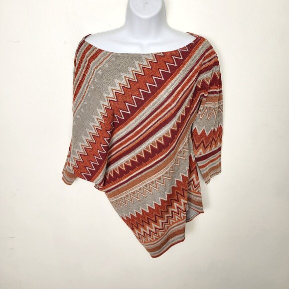 Suzy Shier lightweight asymmetrical poncho shirt. Size XS - Picture 1 of 3
